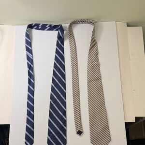 Brooks Brothers ties, striped Blue and striped cream ties